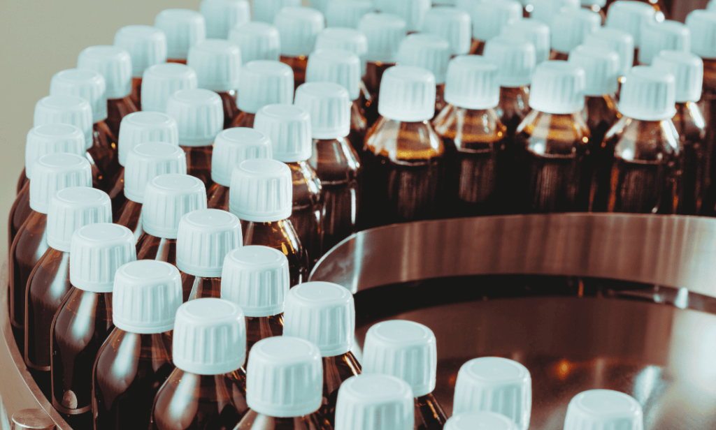 medicine bottles being manufactured