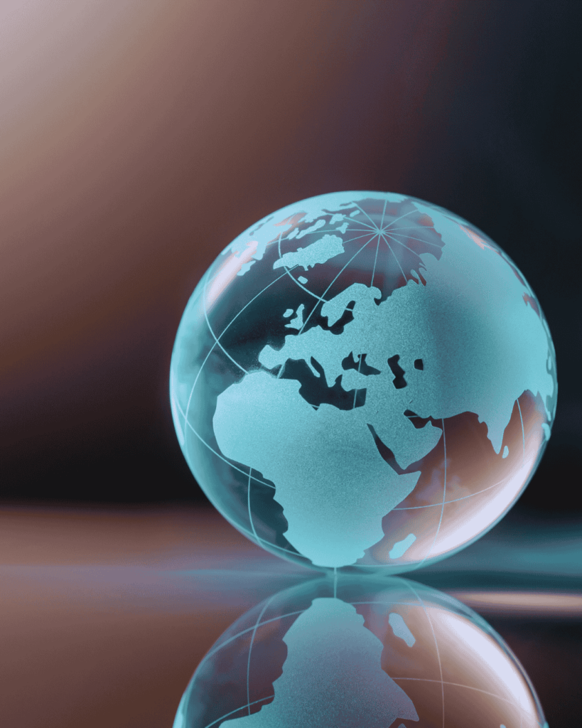 Globe representing worldwide access to medicines