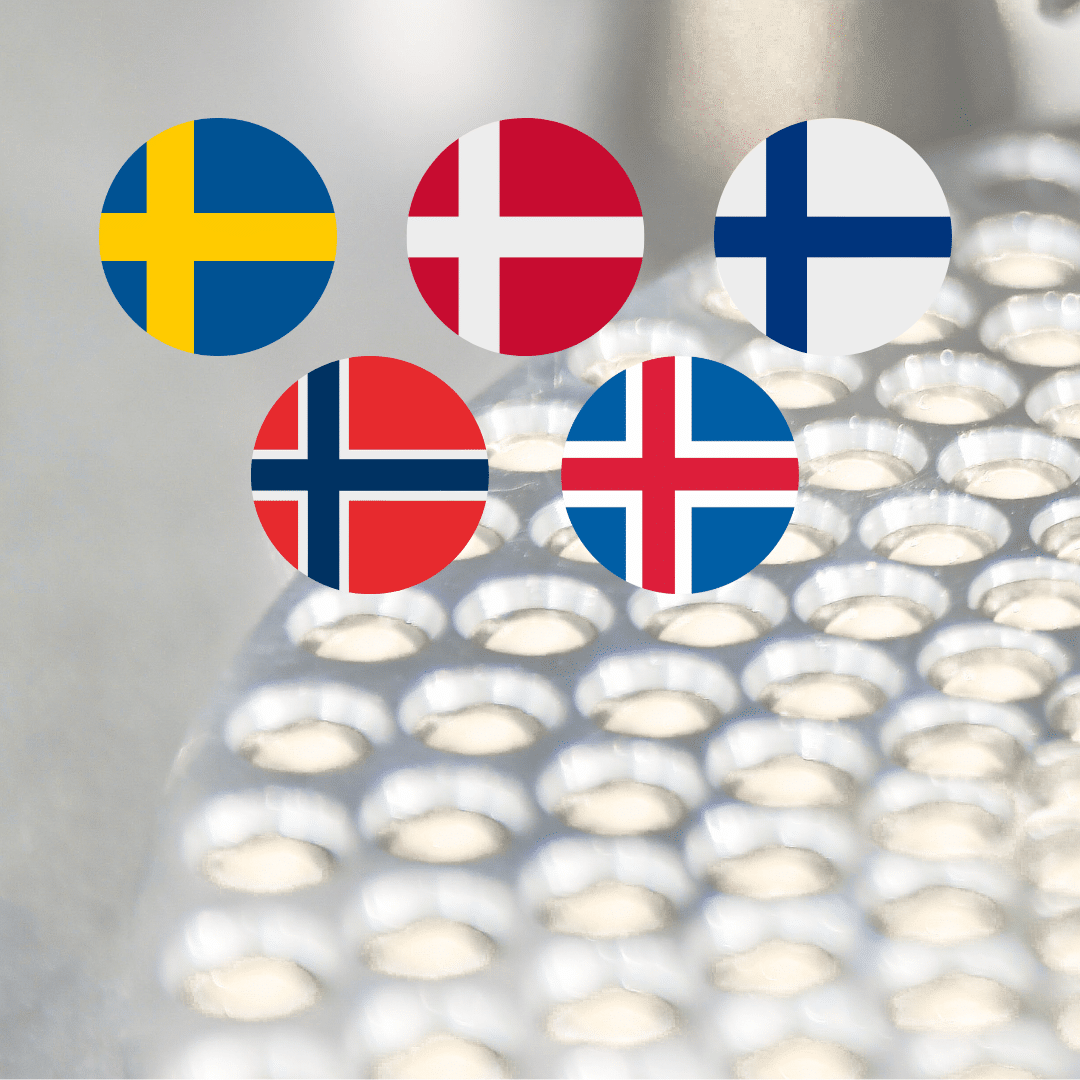 Nordic country flags